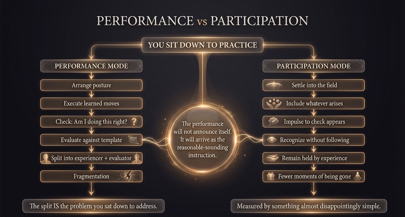 Performance mode versus participation mode: a diagnostic flowchart